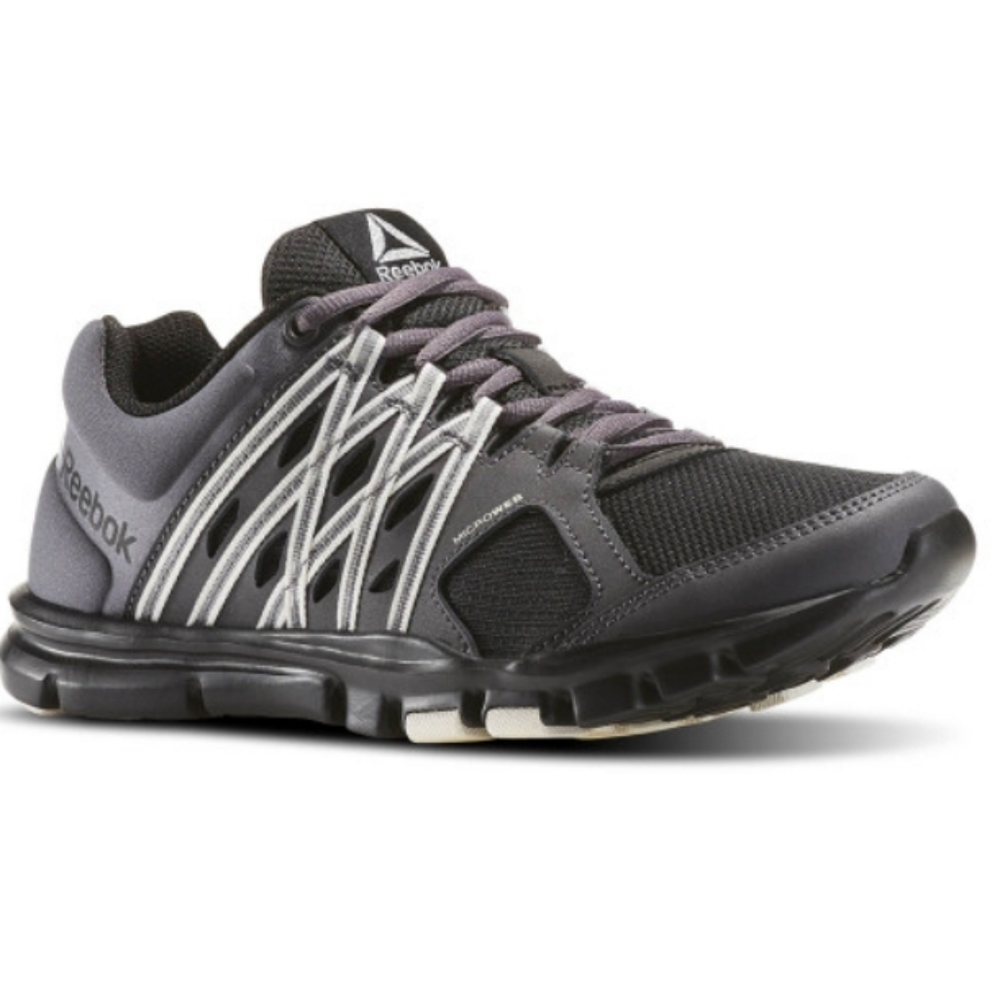 Reebok Women's Yourflex Trainette 8.0 Cross Trainer Black/Grey, 6.5
